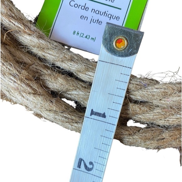 Floral Garden Nautical Jute Rope - 8Ft. New - Picture 4 of 6